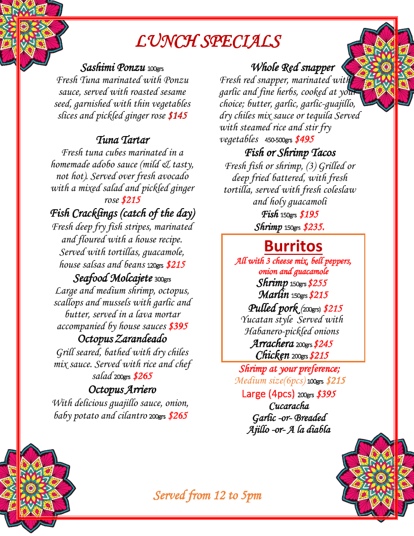 MAIZUL RESTAURANTE Menu - Image 4