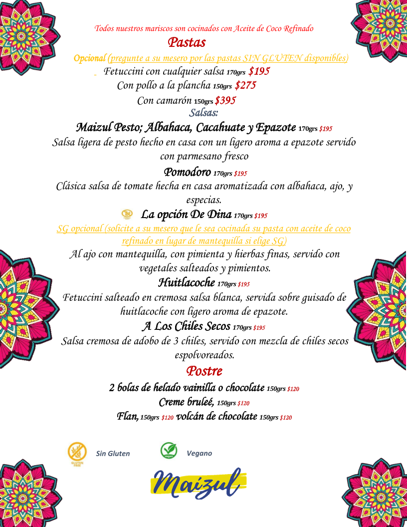 MAIZUL RESTAURANTE Menu - Image 5